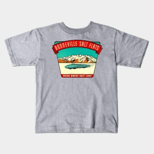 Bonneville Salt Flats Utah Vintage Kids T-Shirt